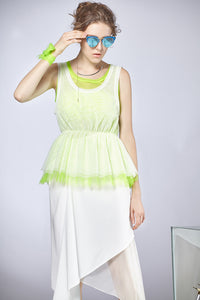 Asymmetry Drapery Skirt