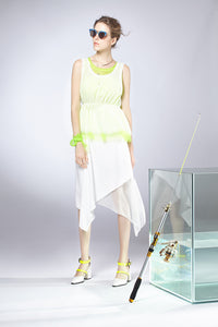 Asymmetry Drapery Skirt