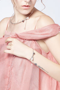 2 in 1 Oilvia Pearly Brooch-Choker