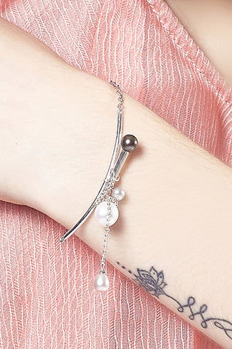 2 in 1 Angler Pearly Necklace-Bracelet