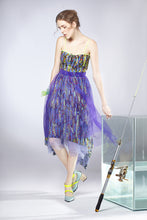Load image into Gallery viewer, Printed Meshy Cocktail Dress
