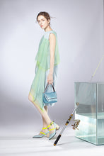 Load image into Gallery viewer, Asymmetry Layering Meshy Dress

