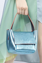 Load image into Gallery viewer, Triangular Metallic Leather HandBag
