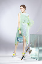 Load image into Gallery viewer, Asymmetry Layering Meshy Dress
