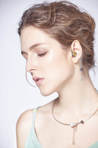 2 in 1 Oilvia Pearly Brooch-Choker