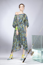 Load image into Gallery viewer, Angling Printed Balloon Dress

