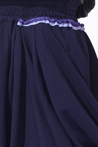 Waterfall Drapery Wide Leg Pants