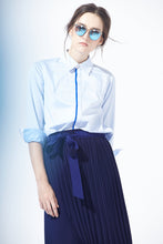 Load image into Gallery viewer, Ribboning Asymmetric Pleated Skirt
