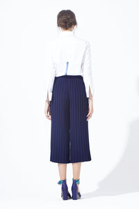 Pleated Ribboning Culottes