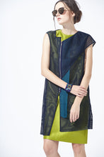 Load image into Gallery viewer, 2 in 1 Twin Set Meshy Jacket Dress
