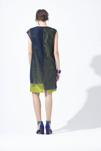 2 in 1 Twin Set Meshy Jacket Dress