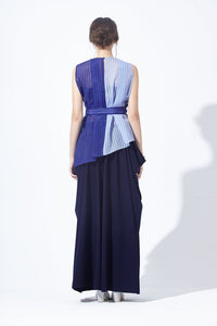 Pattern Mesh Blocking Top