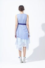 Load image into Gallery viewer, Pattern Mesh Drapery Silk Dress
