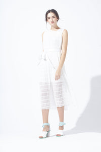Lace Pleated Dress