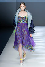 Load image into Gallery viewer, Printed Meshy Cocktail Dress
