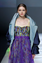 Load image into Gallery viewer, Printed Meshy Cocktail Dress

