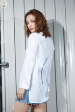 Load image into Gallery viewer, Geometrical Patching Cotton Shirt
