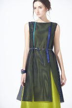Load image into Gallery viewer, Meshy Silk Dress with Belt
