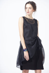 2 in 1 Twin Set Drapery Party Dress