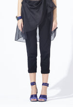 Load image into Gallery viewer, Lacy Waisted Roll-Cuff Pants
