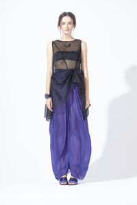 Reversible Double-faced Silk Pants