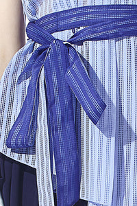 Pattern Mesh Blocking Top